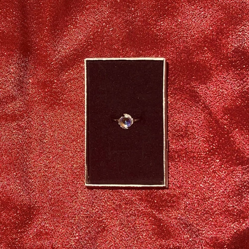 925 Adjustable Moonstone Sterling Silver Ring